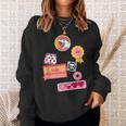 Dungeon Crawler Carl Colorful Sticker Collage LitRPG Book Sweatshirt Gifts for Her