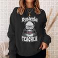 Dyslexia Teacher Therapist Dyslexic Therapy Panda Book Heart Sweatshirt Gifts for Her Dyslexia Teacher Therapist Dyslexic Therapy Panda Book Heart Sweatshirt Gifts for Her