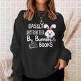 Easily Distracted By Bunnies And Books Sweatshirt Gifts for Her