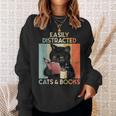 Easily Distracted By Cats And Books For Cat Lovers For Men Women Girls Kids Sweatshirt Gifts for Her Easily Distracted By Cats And Books For Cat Lovers For Men Women Girls Kids Sweatshirt Gifts for Her