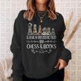 Easily Distracted By Chess And Books Sweatshirt Gifts for Her