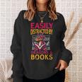 Easily Distracted By Dragons And Books Booknerd Dragon Lover Sweatshirt Gifts for Her