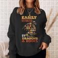 Easily Distracted By Dragons And Books Dragon Lover Mythical Sweatshirt Gifts for Her
