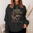 Easily Distracted By Dragons And Books Dragon Sweatshirt Gifts for Her