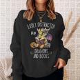 Easily Distracted By Dragons And Books Reading & Fantasy Sweatshirt Gifts for Her Easily Distracted By Dragons And Books Reading & Fantasy Sweatshirt Gifts for Her