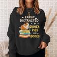 Easily Distracted By GUINEA PIGS And Books Sweatshirt Gifts for Her
