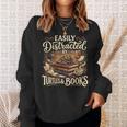 Easily Distracted By Turtles And Books Sweatshirt Gifts for Her