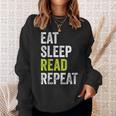 Eat Sleep Read Repeat Book Reader Bookworm Sweatshirt Gifts for Her Eat Sleep Read Repeat Book Reader Bookworm Sweatshirt Gifts for Her
