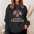 Education Is Freedom Woman Afro Books Reading Sweatshirt Gifts for Her Education Is Freedom Woman Afro Books Reading Sweatshirt Gifts for Her