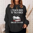 English Teacher Outfit Book Graphic English Grammar Lessons For Men Women Sweatshirt Gifts for Her