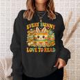 Every Bunny Loving Read Easter Eggs Bunny Book Bookworm Sweatshirt Gifts for Her