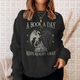 Fantasy Book Club Dragon Reader Book A Day Keep Reality Away Sweatshirt Gifts for Her