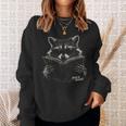 Feral But Literate Raccoon Reading Book Library Animal Meme Sweatshirt Gifts for Her Feral But Literate Raccoon Reading Book Library Animal Meme Sweatshirt Gifts for Her