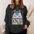 Fiction Addiction Book Reader And Booklover Sweatshirt Gifts for Her