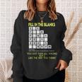 Fill In The Blanks Answers Sox Fork Pants Pulse Books Random Sweatshirt Gifts for Her