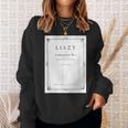 Franz Liszt Dream Of Love Vintage Book Cover Sweatshirt Gifts for Her