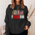 Frea-Dom Anti Ban Books I Read Banned Books Freedom Book Sweatshirt Gifts for Her Frea-Dom Anti Ban Books I Read Banned Books Freedom Book Sweatshirt Gifts for Her