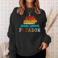 Freadom Read Banned Books Reader Bookworm Sweatshirt Gifts for Her