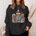 Gingerbread Reading Book Lovers Christmas Bookworm Librarian Sweatshirt Gifts for Her Gingerbread Reading Book Lovers Christmas Bookworm Librarian Sweatshirt Gifts for Her