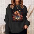 Goldfish Reading A Book Sweatshirt Gifts for Her