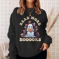 Groovy Read More Books Cute Ghost Teacher Halloween Sweatshirt Gifts for Her Groovy Read More Books Cute Ghost Teacher Halloween Sweatshirt Gifts for Her