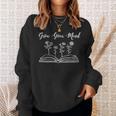 Grow Your Mind Librarian Book Lover Reading Sweatshirt Gifts for Her