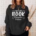 Halloween This Is My Book Character Costume Bookworm Sweatshirt Gifts for Her