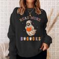 Halloween Read More Books Cute Boo Read a Book Sweatshirt Gifts for Her Halloween Read More Books Cute Boo Read a Book Sweatshirt Gifts for Her