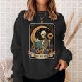 Halloween Tarot Card The Reader Skeleton Reading Books Sweatshirt Gifts for Her Halloween Tarot Card The Reader Skeleton Reading Books Sweatshirt Gifts for Her