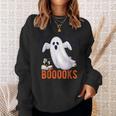 Halloween Teacher Librarian Books Reading Ghost Pun BOOOOKS Men Women Kids Sweatshirt Gifts for Her Halloween Teacher Librarian Books Reading Ghost Pun BOOOOKS Men Women Kids Sweatshirt Gifts for Her