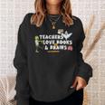 Halloween Teacher Love Books And Brains Teacher Halloween For Men Women Kids Sweatshirt Gifts for Her Halloween Teacher Love Books And Brains Teacher Halloween For Men Women Kids Sweatshirt Gifts for Her