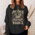 Hot Girls Read Books Reading Bookworm Sweatshirt Gifts for Her