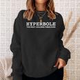 Hyperbole Shirt Dictionary Book Lover Grammar English Sweatshirt Gifts for Her