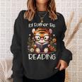I'd Rather Be Reading Cute Tiger Book Lover Reader Bookworm Sweatshirt Gifts for Her
