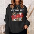 I'm With The Banned Books For a Literature Teacher Sweatshirt Gifts for Her