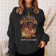 I'm a Book Dragon Not a Worm Dragon Reading a Books Sweatshirt Gifts for Her
