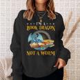 I'm a Book Dragon Not a Worm Reading Readers Clothing Sweatshirt Gifts for Her I'm a Book Dragon Not a Worm Reading Readers Clothing Sweatshirt Gifts for Her