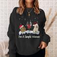 I'm Simple Woman Books Wine Golden Retriever Dog Lover Xmas Sweatshirt Gifts for Her