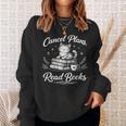 Introverted Book Mom Cat Reader Introvert Books Over People Sweatshirt Gifts for Her
