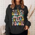 It’s a Good Day To Read a Book Floral Women Girls Book Day Sweatshirt Gifts for Her