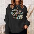 It's A Good Day To Read A Book Reading Librarian Teacher Kid Sweatshirt Gifts for Her