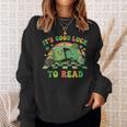 It's Good Luck To Read St Patrick's Day Book Lucky Sweatshirt Gifts for Her