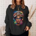 Juneteenth Educated Melanin Queen Afro Women Book Lover Sweatshirt Gifts for Her