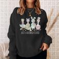 Just A Bookish Goose Bunny Easter Day Reading Book Lover Sweatshirt Gifts for Her