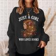Just A Girl Who Loves Books For Bookworm Book Lover Sweatshirt Gifts for Her Just A Girl Who Loves Books For Bookworm Book Lover Sweatshirt Gifts for Her