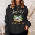 Just a Girl Who Loves Books And Coffee We Need More Caffeine Sweatshirt Gifts for Her