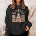 Just A Girl Who Loves Books Girls Books Lovers Reading Sweatshirt Gifts for Her