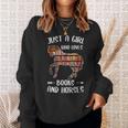 Just A Girl Who Loves Books And Horses Reading Sweatshirt Gifts for Her Just A Girl Who Loves Books And Horses Reading Sweatshirt Gifts for Her