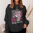 Just A Girl Who Loves Books And Wolves Cute Reading Nerd Sweatshirt Gifts for Her