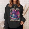 Just a Girl Who Loves Dragons And Books Dragon Sweatshirt Gifts for Her Just a Girl Who Loves Dragons And Books Dragon Sweatshirt Gifts for Her